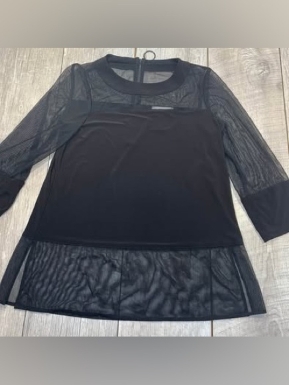 Joseph Ribkoff Montreal designer women’s quarter sleeve top size 8 black